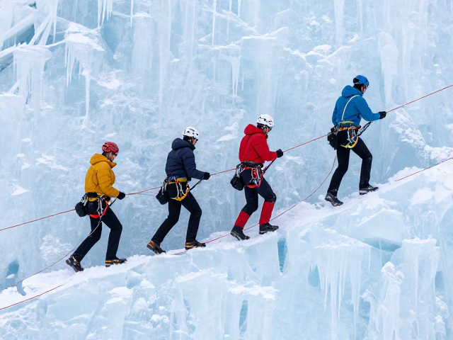 冰壁行走未检查装备?保持绳队沟通才是救命关键!