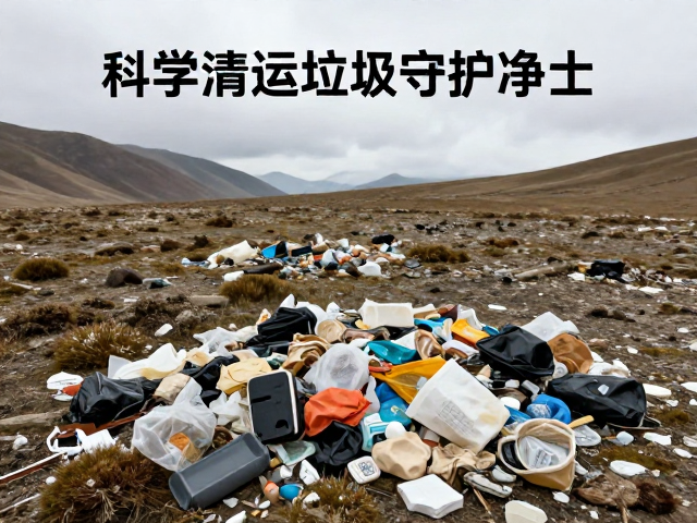 高海拔水源保护,严禁乱扔垃圾,科学清运垃圾守护净土