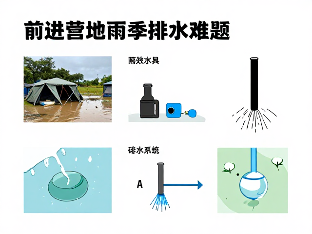 前进营地雨季排水难题,高效水具配置与排水系统设计指南