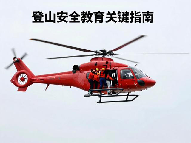 直升机救援队成功救援,登山安全教育关键指南