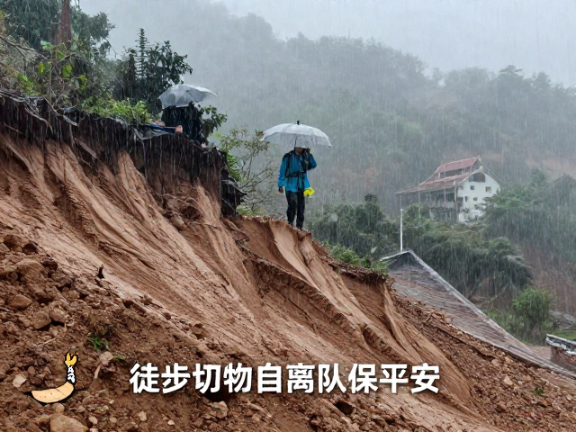 降雨引发滑坡风险!安全课程提醒,徒步切勿擅自离队保平安