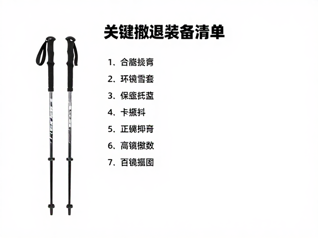 关键撤退装备的核心配置