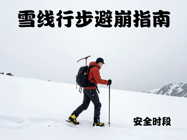 雪线行走避崩指南,掌握制动镐握法与安全时段
