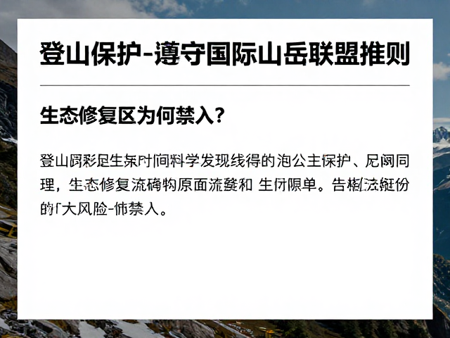 科学登山与风险规避
