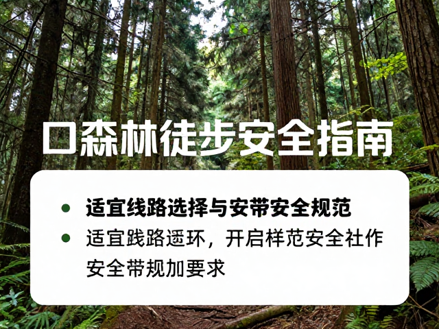 森林徒步安全指南，适宜线路选择与安全带检查规范