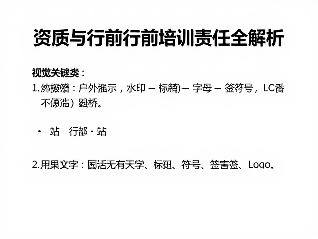 行前培训的核心内容与执行标准