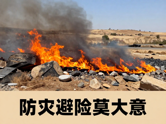 高温暴晒引发野外起火,山体滚石声警示,防火避险莫大意
