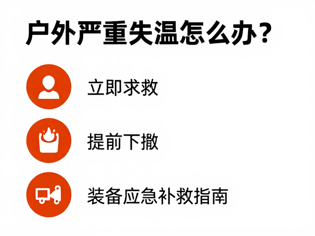 户外严重失温怎么办?立即求救,提前下撤,装备应急补救指南