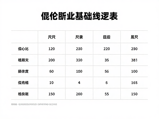 尺码系统与版型逻辑