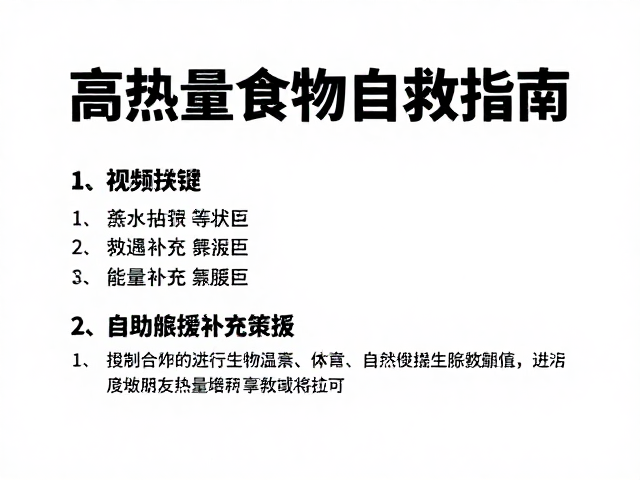 极端环境下的摄入策略与生理适应