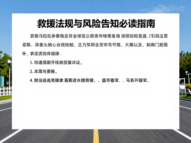 救援法规体系与赛道安全保障机制