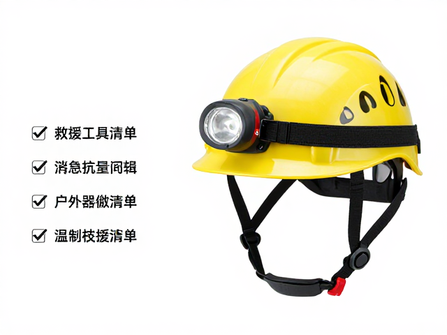 救援工具推荐,安全头盔配头灯,户外应急必备清单