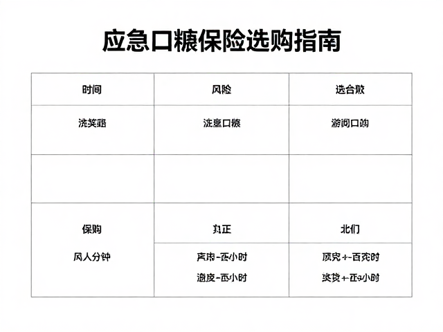 户外团队预案,应急口粮与保险选购指南,安全出行必备