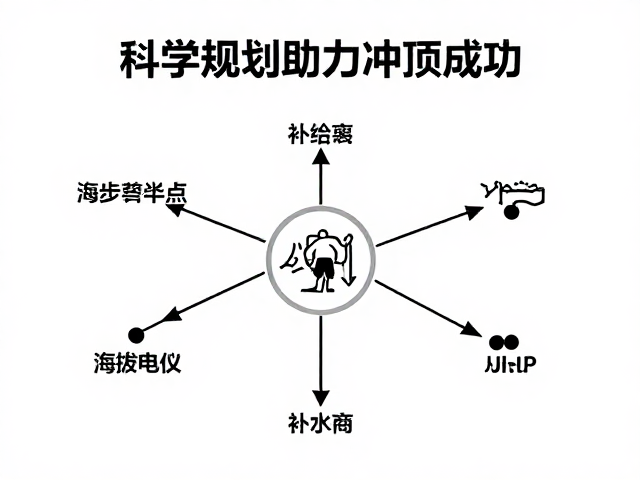 天山系徒步补给点攻略,科学规划助力冲顶成功
