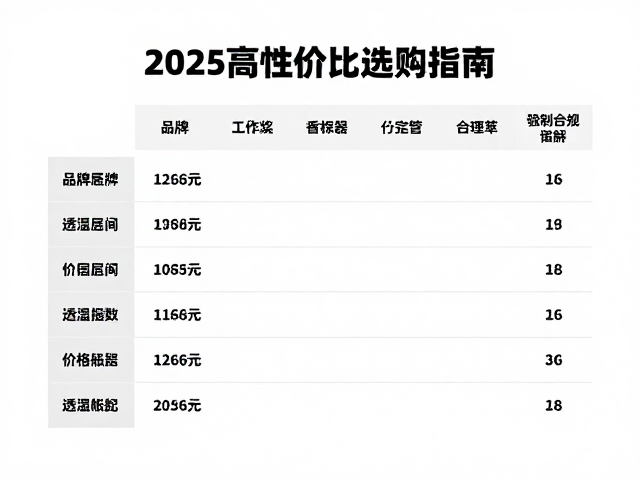 价格区间与配置关联性解析