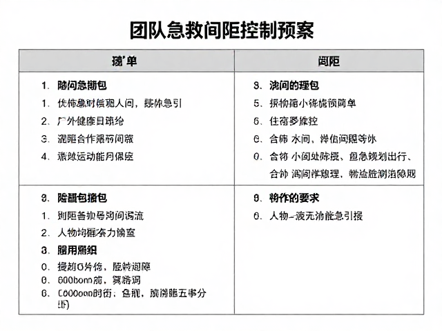 急救与间距联动的应急响应预案