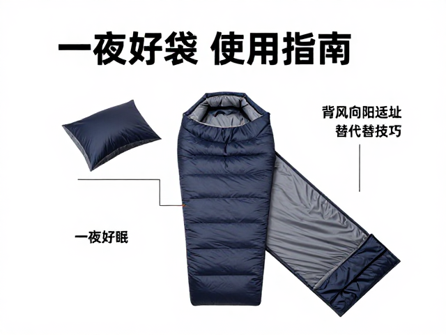 露营睡袋使用指南,背风向阳选址与枕头替代技巧,一夜好眠