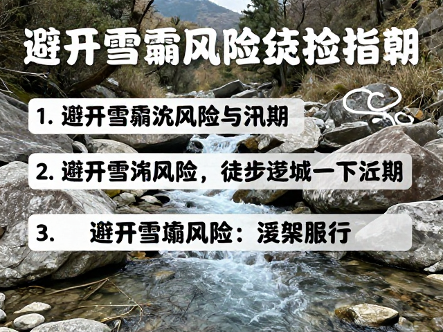 秦岭季节性溪流徒步指南,避开雪崩风险与汛期