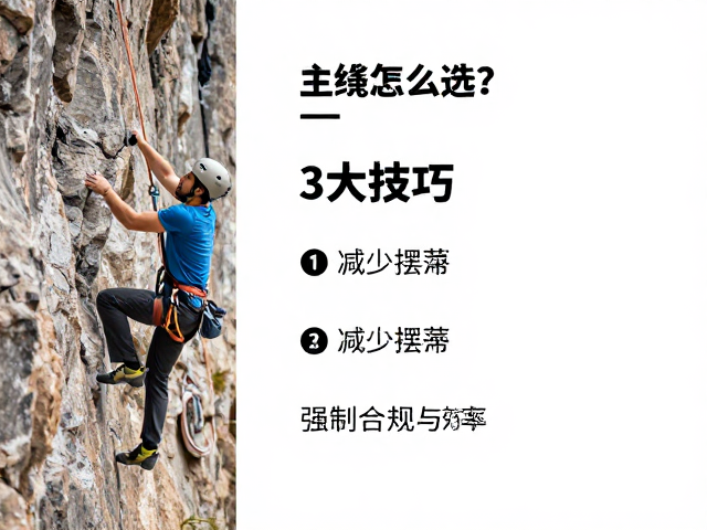 攀岩主绳怎么选?3大技巧减少摆荡,提升岩壁攀登安全与效率