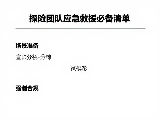 救援工具怎么选?探险团队应急救援必备清单与实战指南