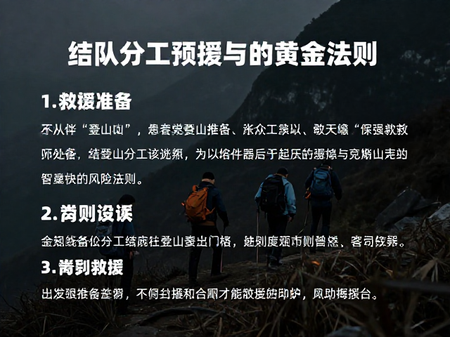 结伴登山遇险?团队分工预案与等待救援的黄金法则