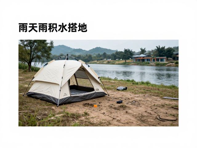 新手露营雨天帐篷搭建技巧,选平整地面防积水指南