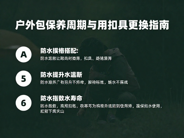户外包保养周期与备用扣具更换指南,高防水指数提升装备寿命