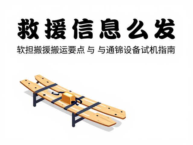 救援信号怎么发?软担架搬运要点与通讯设备试机指南