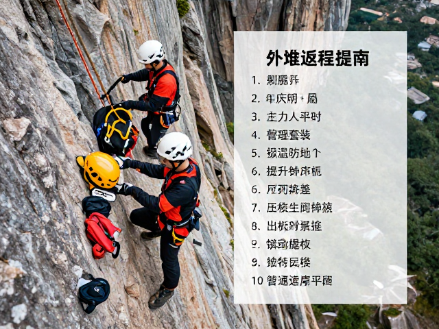 悬崖救援实录,装备准备与量力而行的返程指南