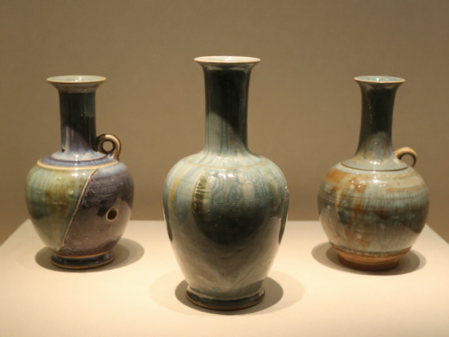 博物馆展出土瓷器釉色鉴赏,还原焰烧制下的绝美色泽