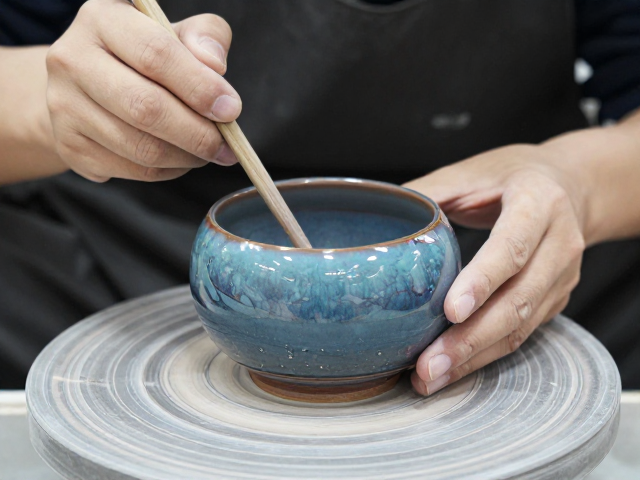 钧釉非遗技艺,修坯晾坯关键步骤,揭秘陶瓷匠心之美