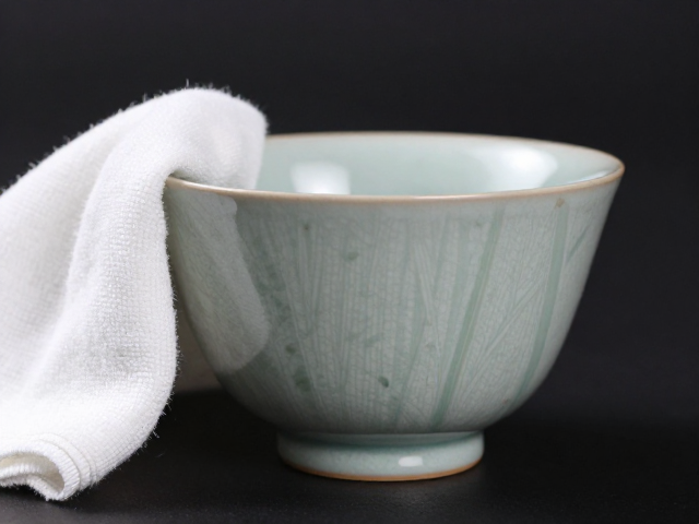 草木纹样品茗杯怎么保养?教你用软布擦拭,光泽永驻不伤釉面