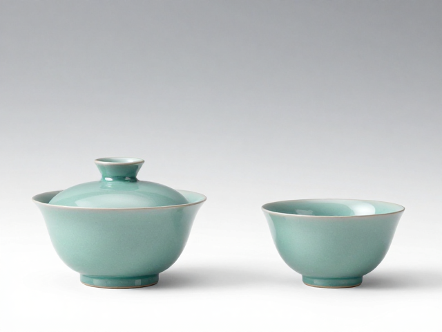 龙泉青瓷釉色入门,功夫茶具里的东方美学与文化解读