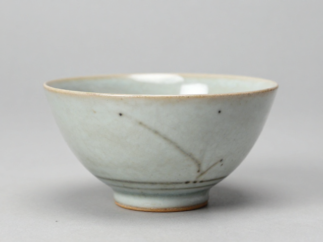 乐烧茶碗手绘简纹,志野烧工艺之美与收藏价值解析