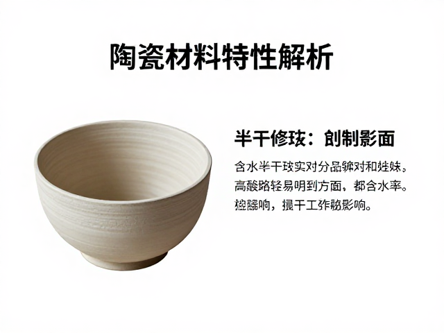 半干修坯的工艺原理与含水率控制