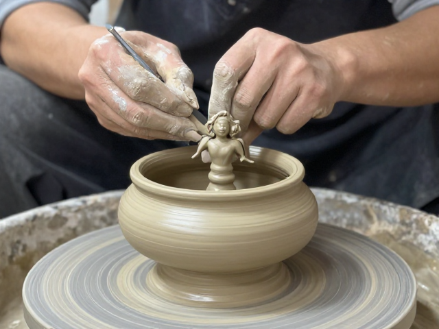 香炉修坯与人物雕塑技法,匠心工艺打造艺术珍品