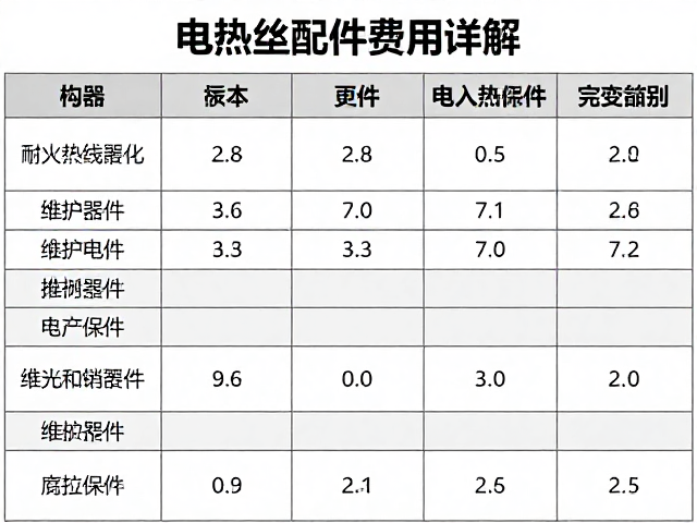 配件成本构成与维护保养经济性评估