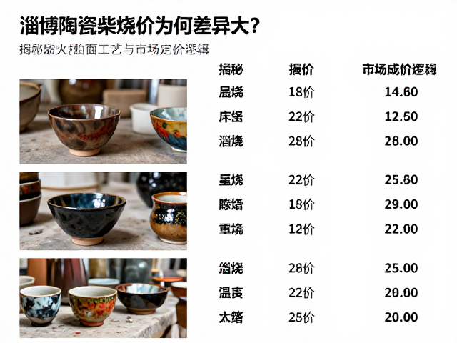 淄博陶瓷柴烧价格为何差异大?揭秘釉面工艺与市场定价逻辑
