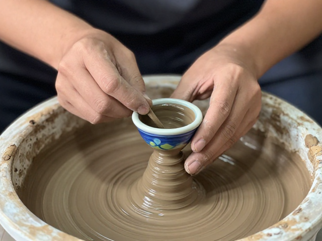 泥料调配:古法烛台制作的根基与骨架