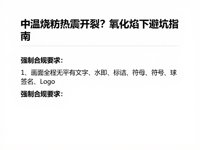 坯体配方优化与微观结构调控
