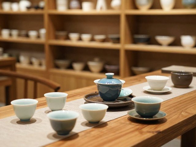 城市陶艺馆开片茶具茶席布置指南,打造高颜值茶空间