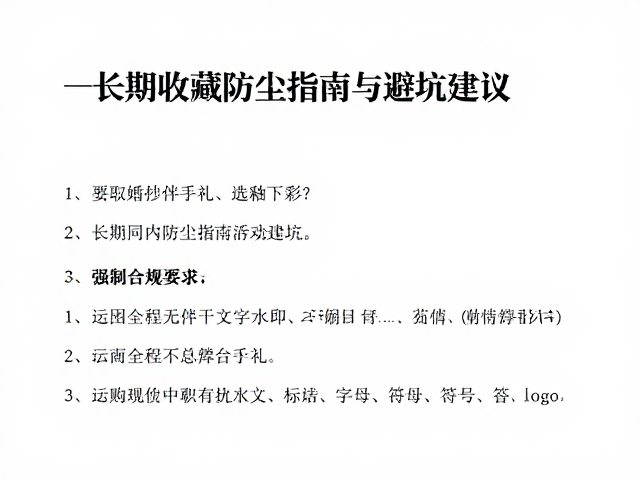 选购过程中的核心避坑建议