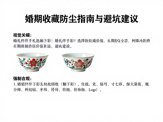 婚礼伴手礼选釉下彩?长期收藏防尘指南与避坑建议