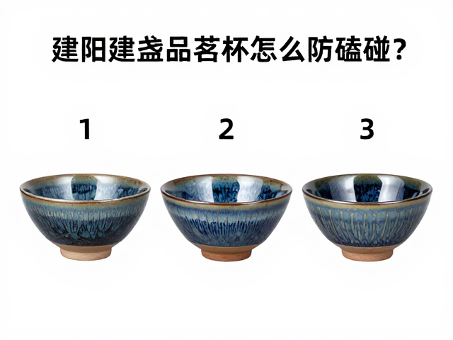 建阳建盏品茗杯怎么防磕碰？3个实用保护技巧