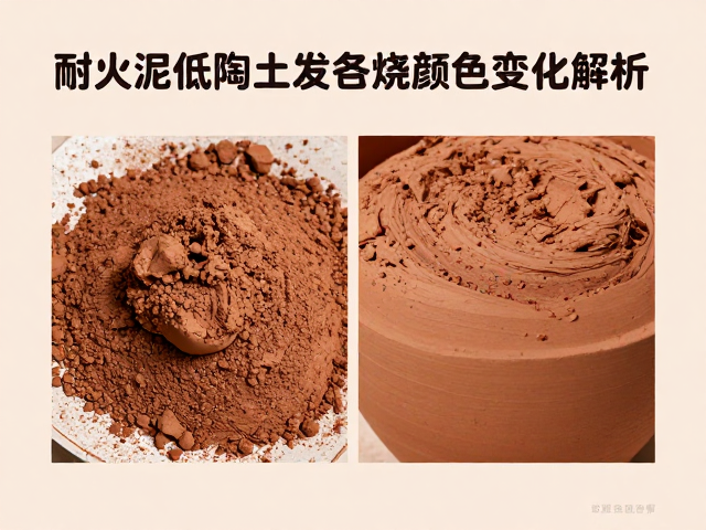 耐火泥低温陶土发色机理与原料特性