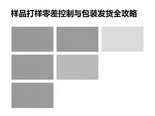 样品打样零色差？批次色差控制与包装发货全攻略