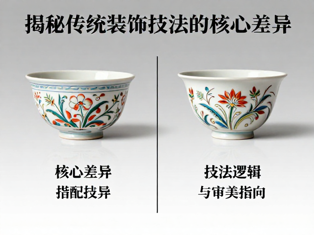 核心差异:技法逻辑与审美指向