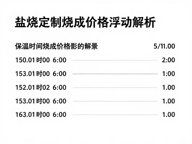 保温时长对能源消耗与直接成本的量化影响