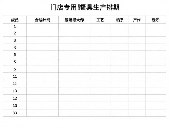 成型工艺参数与模具管理