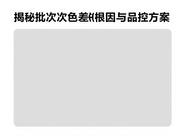 样品打样手工尺寸误差大？揭秘批次色差根因与品控方案